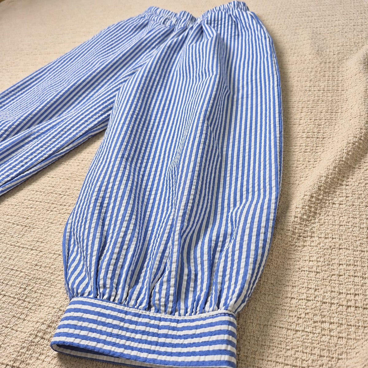 Blue Stripe Girls Co-Ord Set