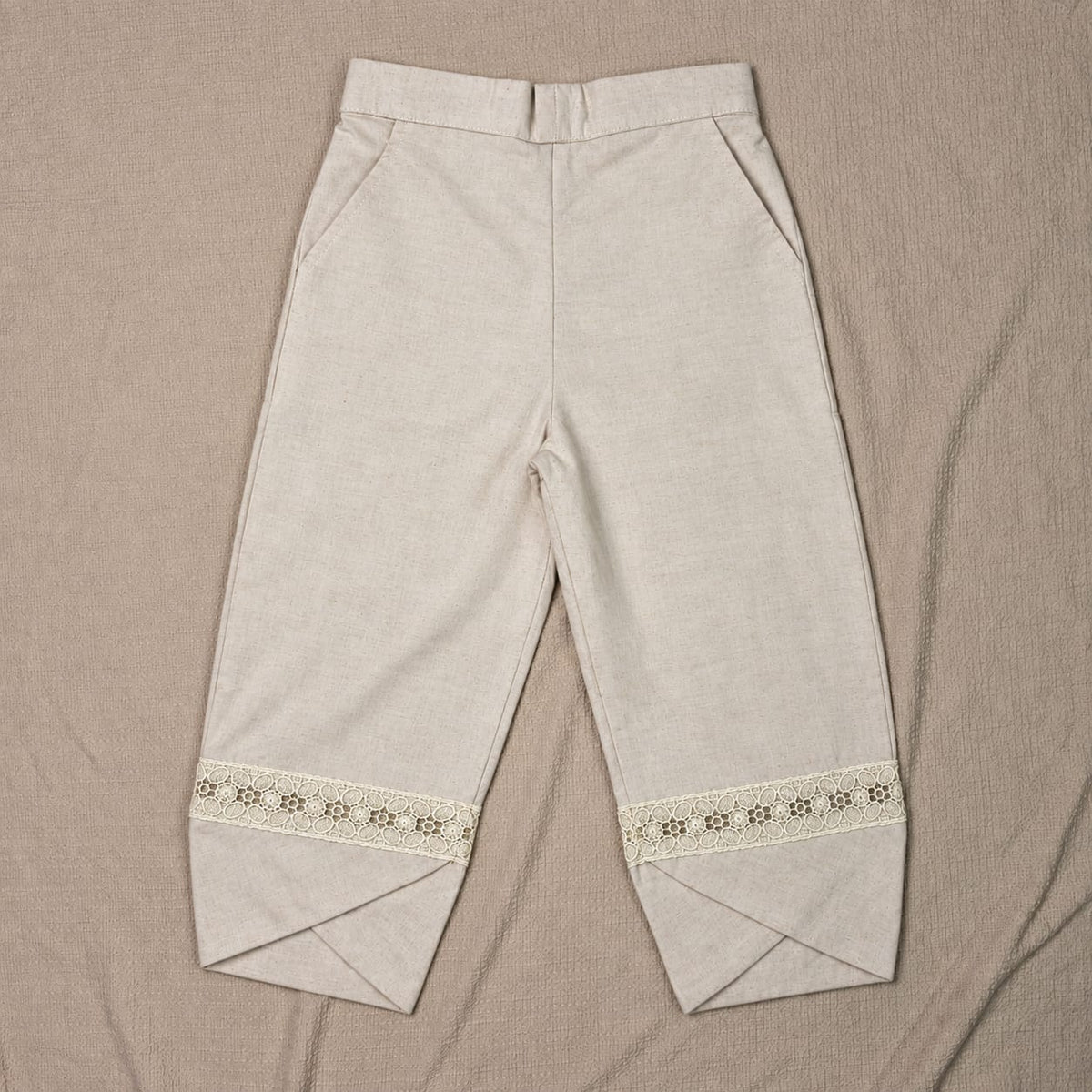 Rust Printed Waistcoat & Cream Pants Set